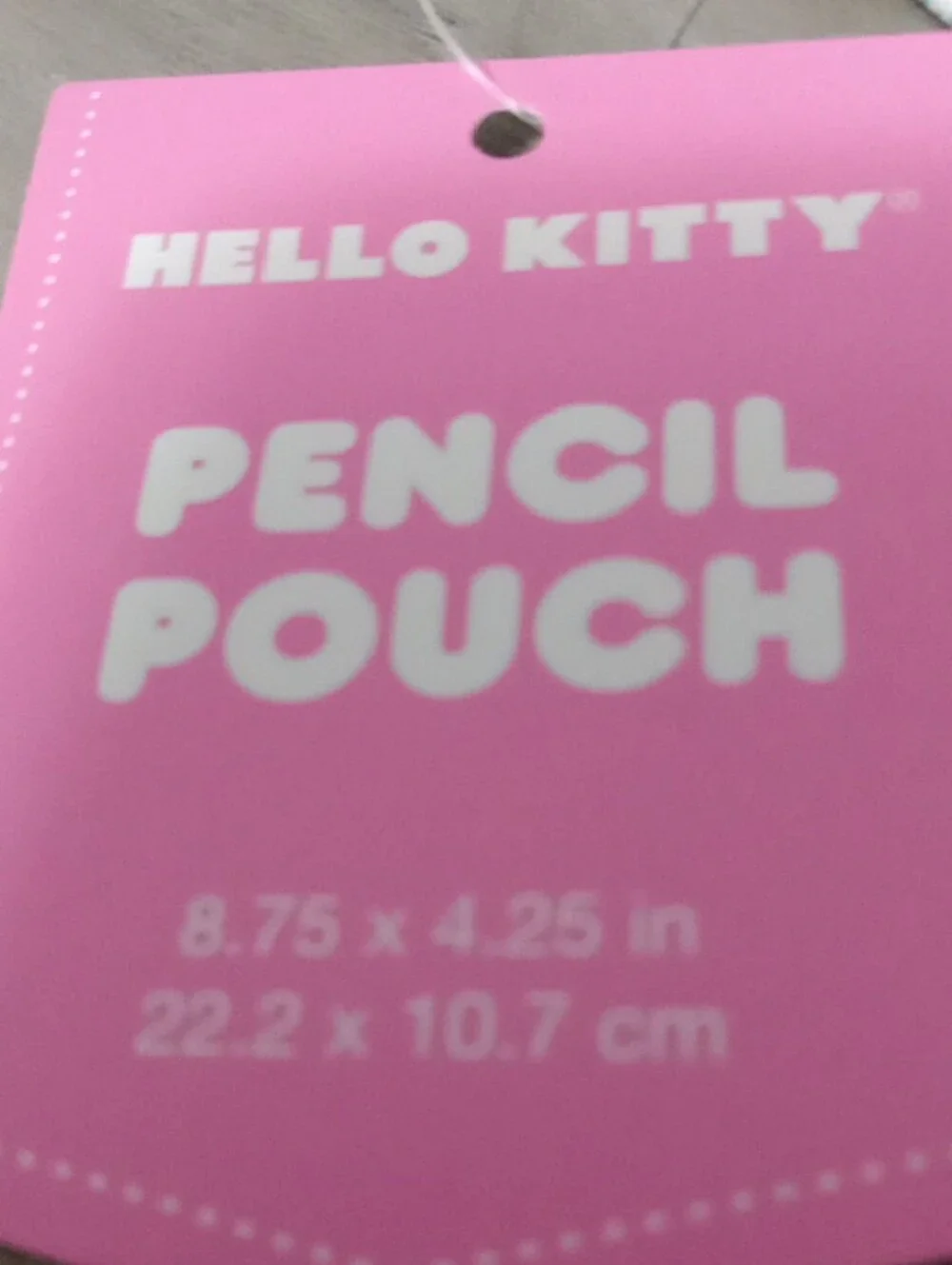 Hello Kitty Mint & Pink Pencil Pouch